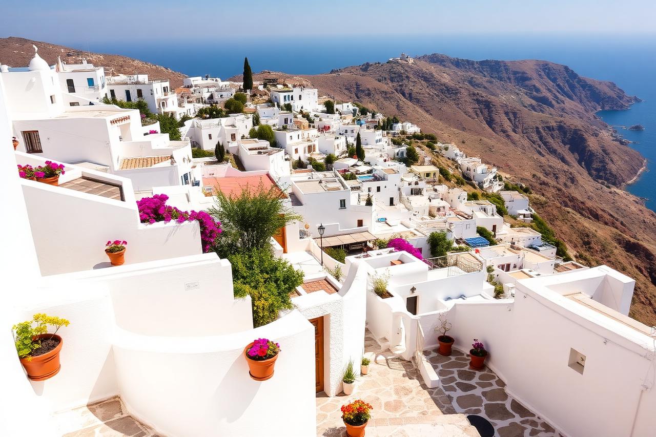 White village of Mijas overlooking the Andalusian coast